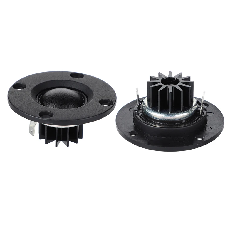 2Pcs/lot 52MM 6 Ohm 30W Dome Silk Film Tweeter Speakers ABS Titanium Treble Audio Portable Loudspeaker Aluminum Radiator