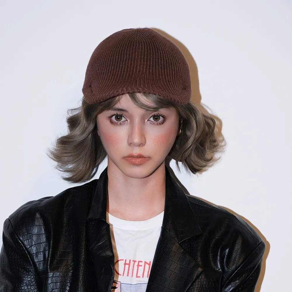 Trendige, vielseitige Baseballkappe im alten Geldstil, verstellbare Elastizität, Wollmütze, warm, einfarbig, Reitmütze, Unisex – Detail 16