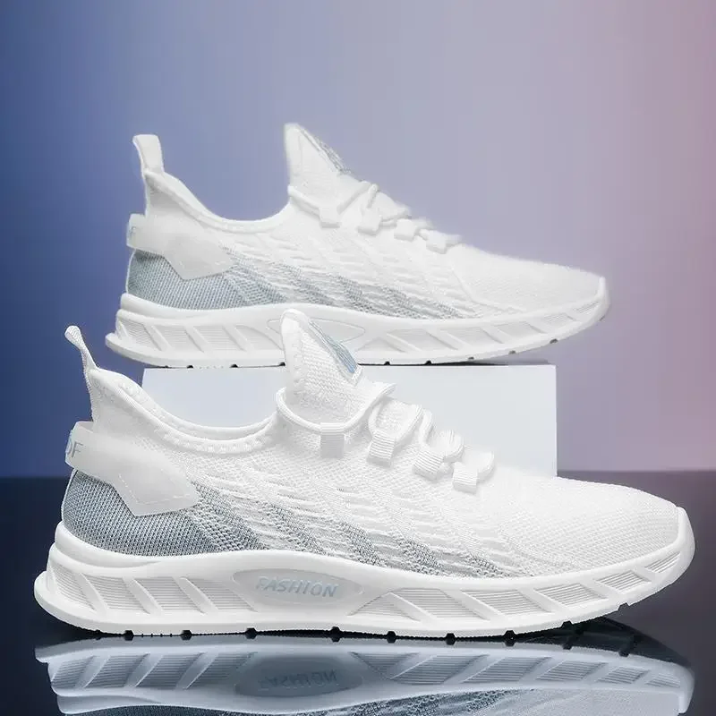 

Мужская обувь, новинка 2024, летняя дышащая мужская теннисная обувь с сетчатым верхом, мужская обувь для бега, скейтборда