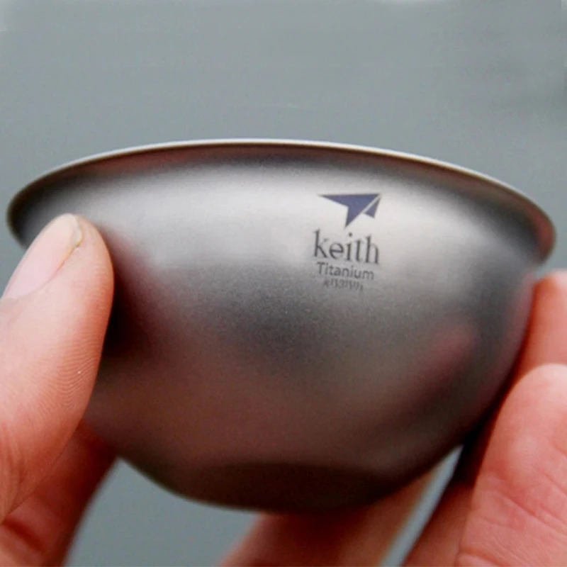 Keith Titanium Kung Fu Tea Set Portable Outdoor Camping Tableware Teapot Teacups Hiking Leisure Travel Teaset Gaiwan 6pcs 5