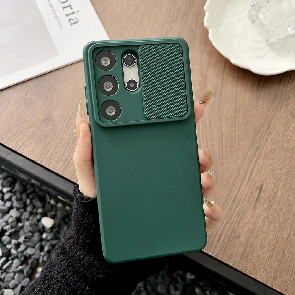 Matte Soft Case with Slide Camera Lens Protection