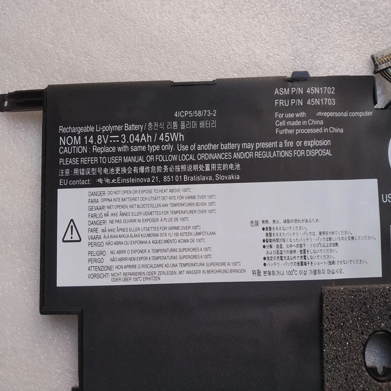 Bateria para Lenovo Thinkpad x1 Carbono 45n1701 45n1702 00hw002 Gen Gen3 20a7 20a8 20bt 20bs N3nd3ge N3nd5ge Tp00061a 2014 2023 - Imagem 5