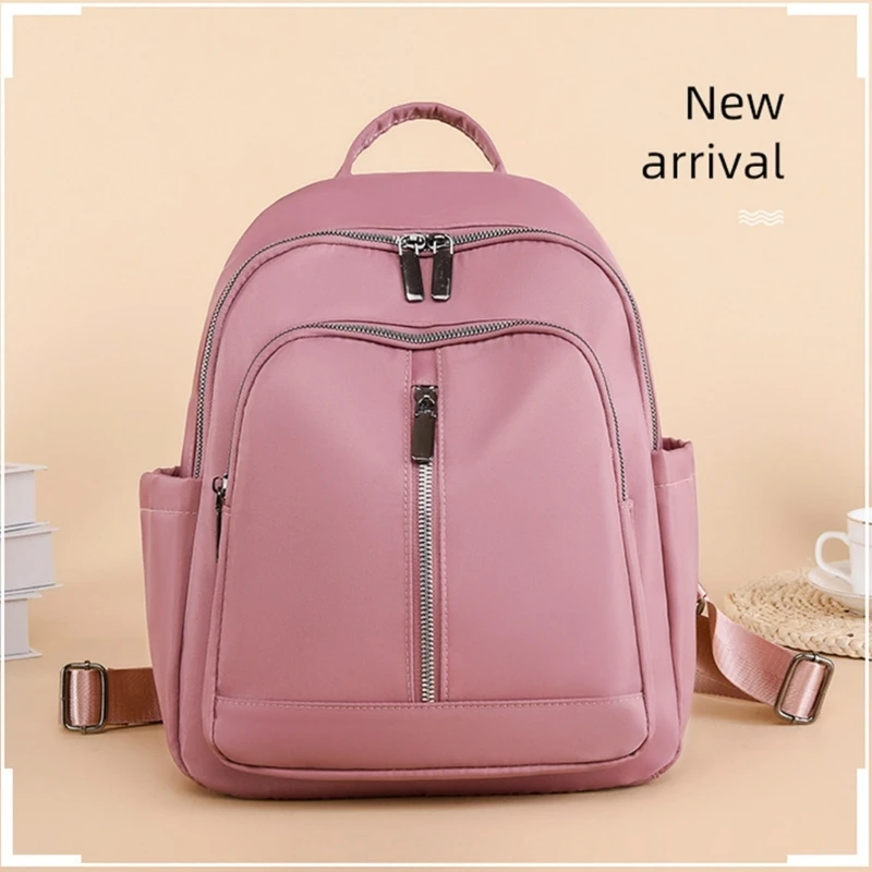 Nylon School Backpack College Book Bags Travel Casual Bag for Student