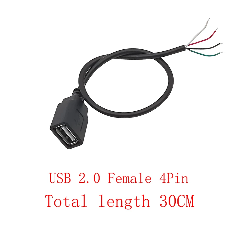 Universal USB Power Supply and Data Charging Cable - 30CM