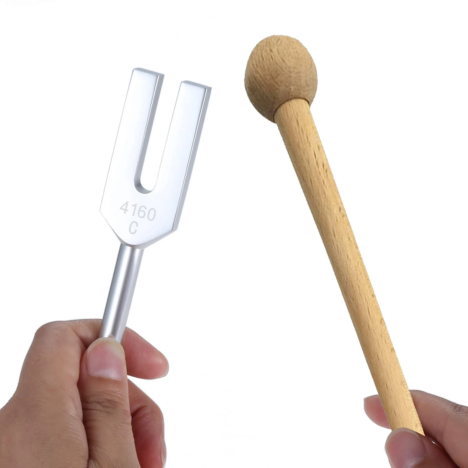Tuning Forks Set 4096 Hz 4160 Hz 4225 Hz Tuning Forks Set Tuning Fork with Wooden Hammers and Cloth Bag Style 2 6