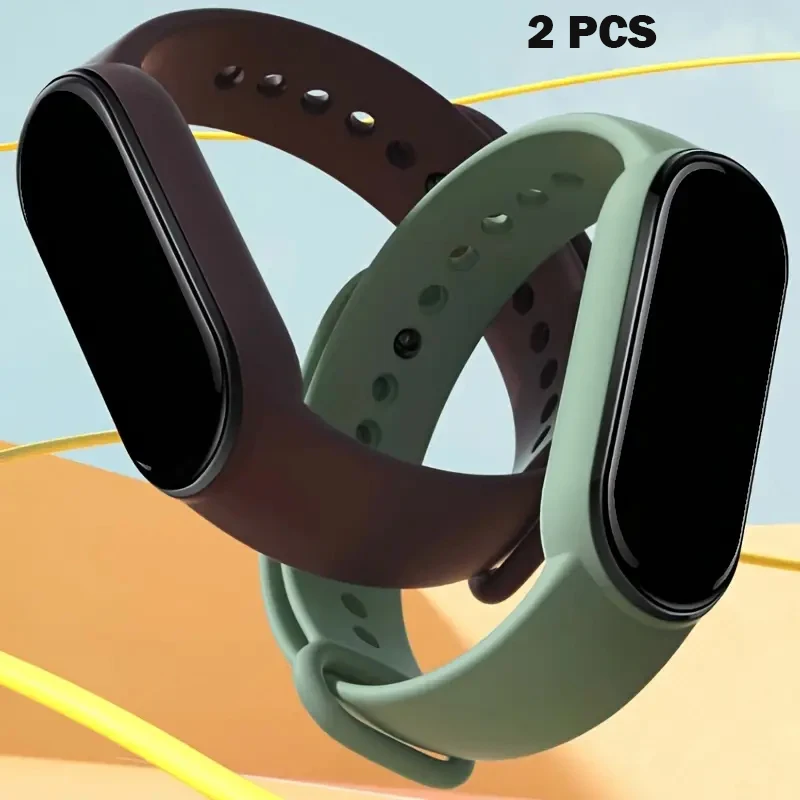 Silicone Sport Replacement Wristbands - Set of 2