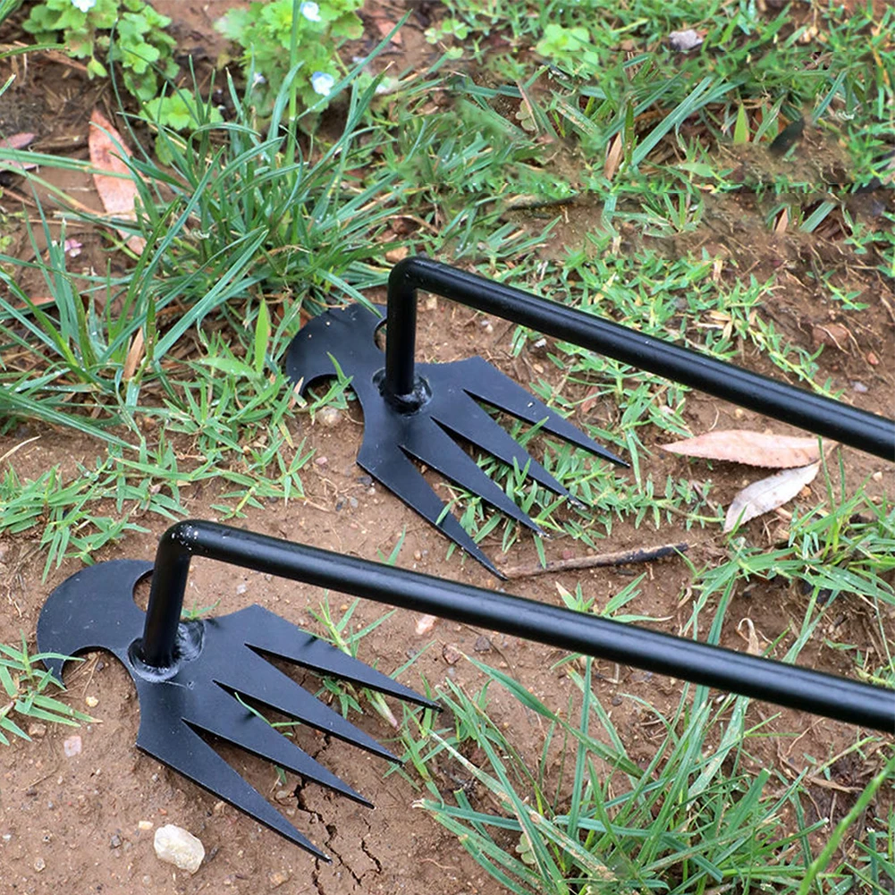 Garden Weeding Tool Weed Extractor Removal Agricultural Bonsai Tool Supplies Horticulture 4 Teeth Manual Weeder Garden Shovel 6