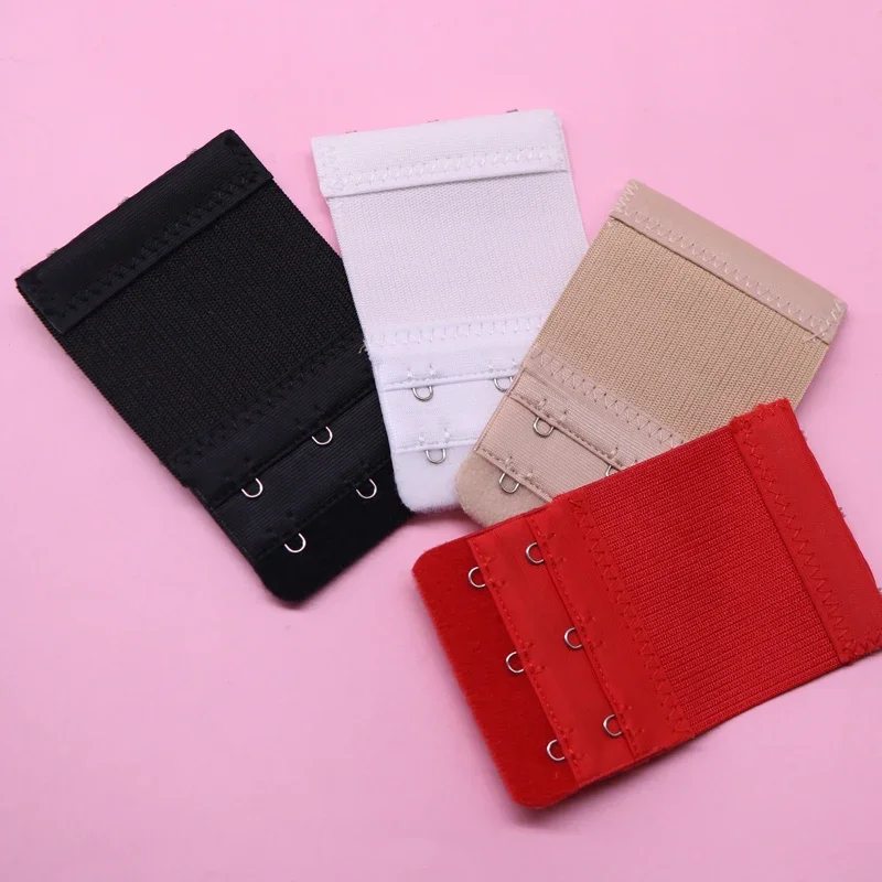

3pcs Elastic Bra Intimates Strap Replacement Hook Clip Lengthened Adjustable Belt Buckle Intimates Bra Extender For Women's