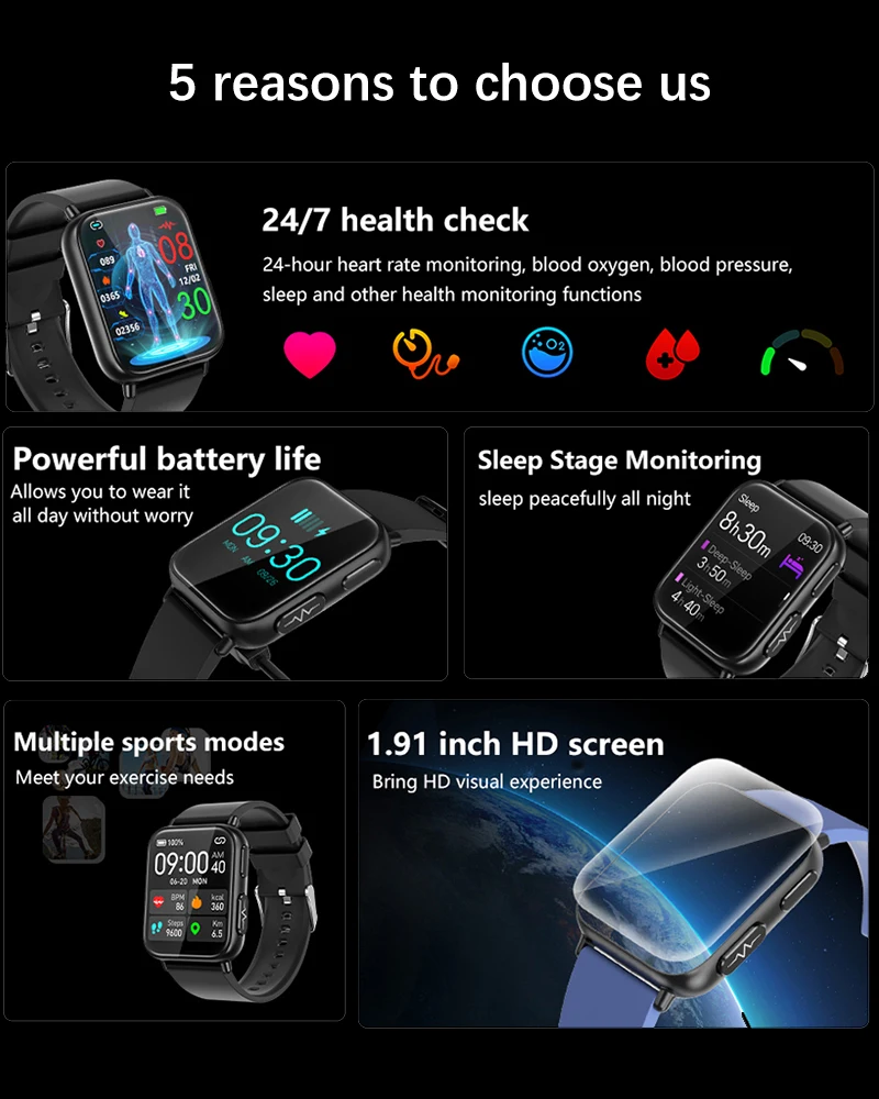 ������ ��ħ���� ���� ����Ʈ��ġ, 1.91 ��ġ 365x400 HD ȭ��, ECG �� PPG ����Ʈ ��ġ ����͸�, 2023 ����ǰ