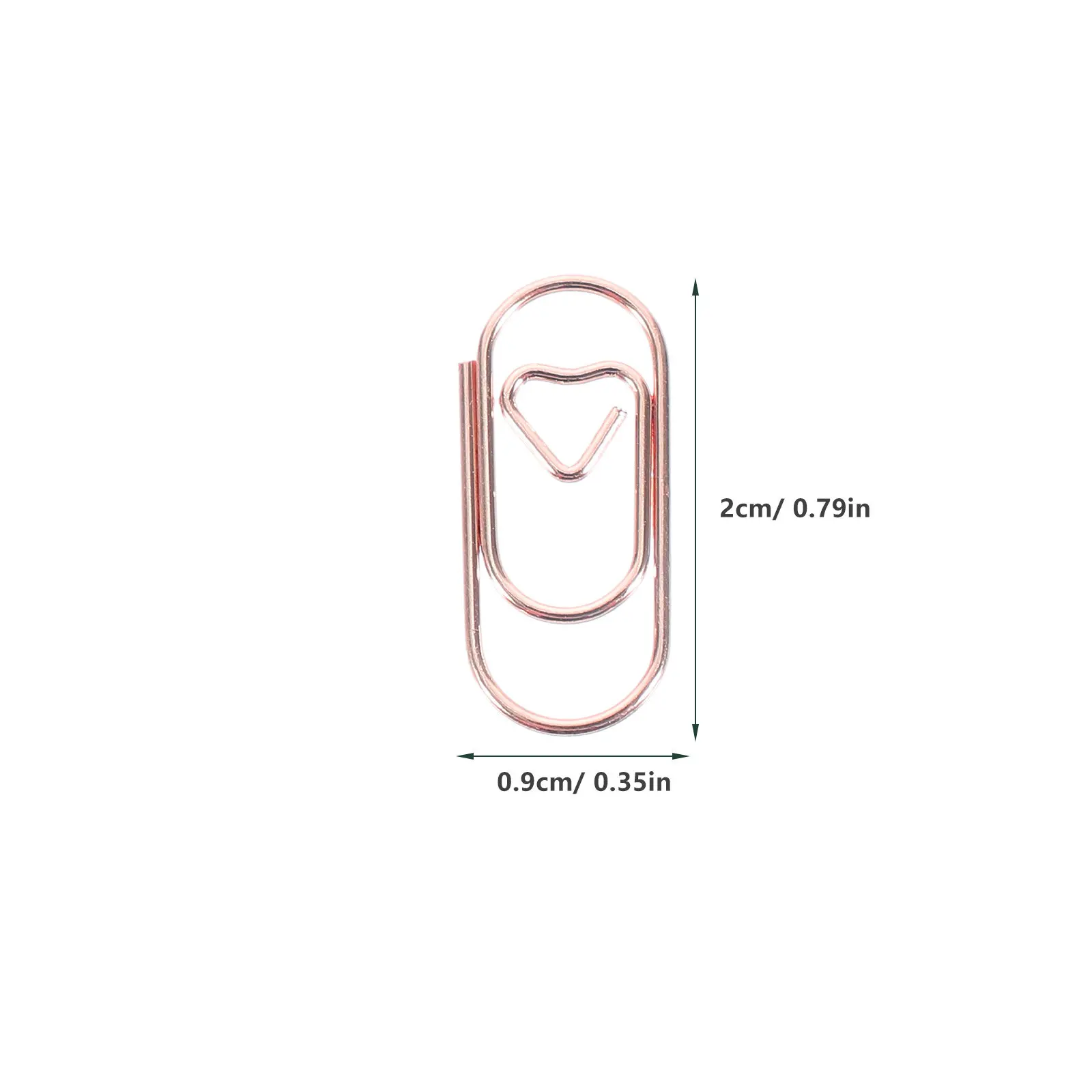 150Pcs 하트 모양의 종이 클립 사무실 문서 조직을위한 창조적 인 금속 클립 귀여운 장식 종이 클램프