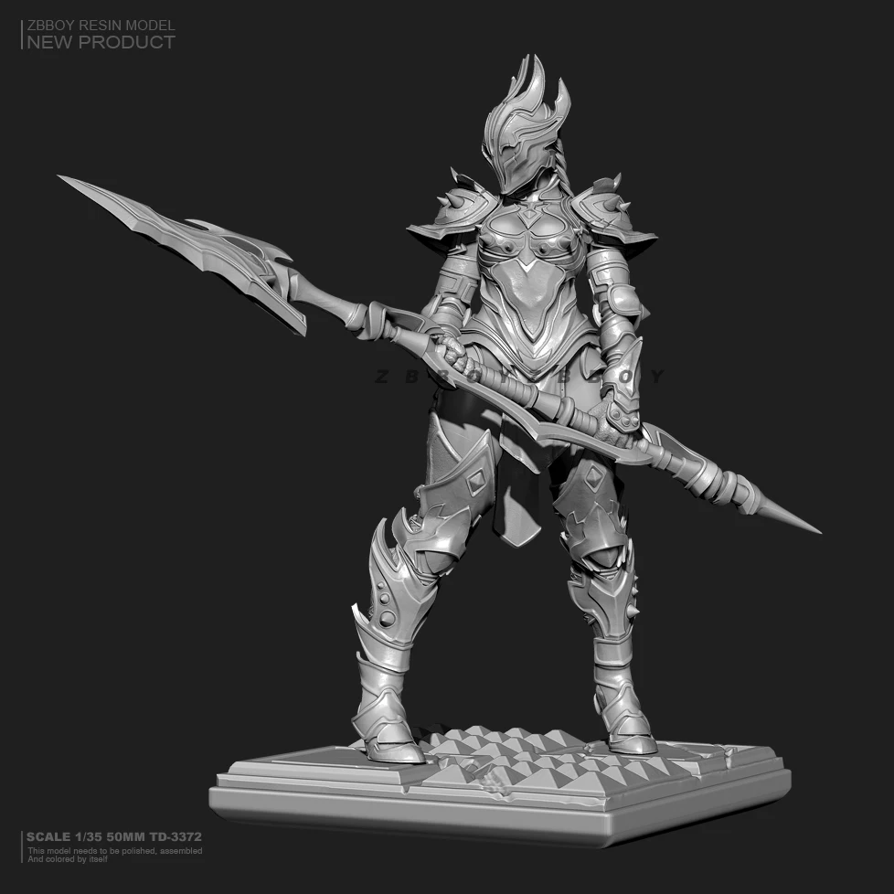 50mmResinfiguremodelkitsDIYtoyresinsoldierselfassembledTD