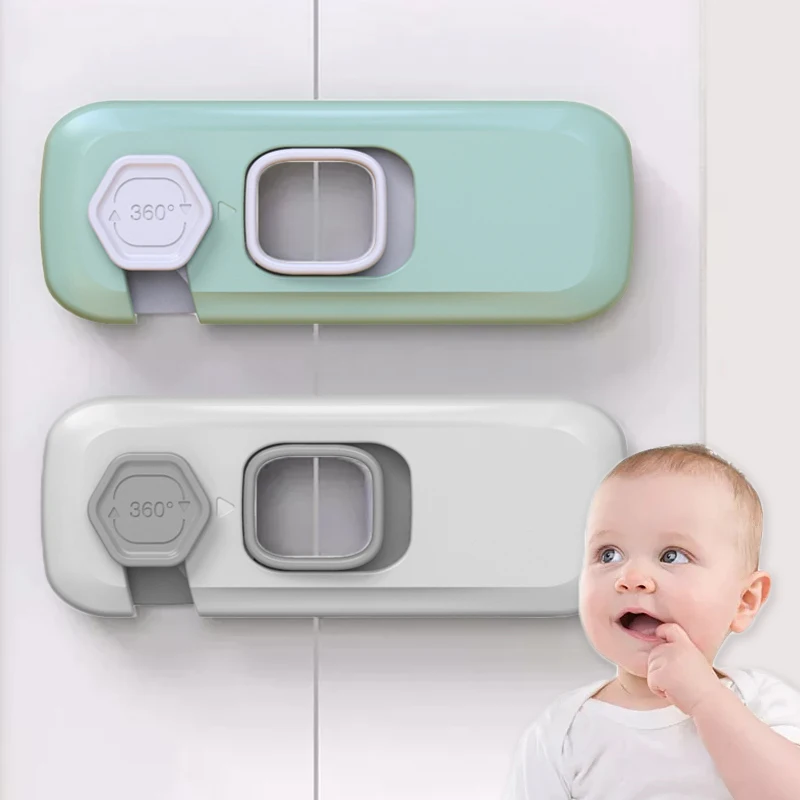 3pcs Baby Drawer Locks With Buckles; Childproof Cabinet Locks And Latches;  Cupboard Door Finger Pinch Guard; Infant Safety Protection Supplies Lock