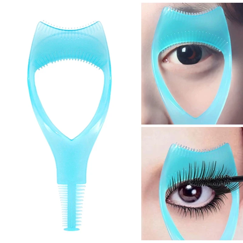 1/4/8PCS 3 in 1 Mascara Shield Guide Guard Curler Eyelash Curling Comb Eyelash Tools Lashes