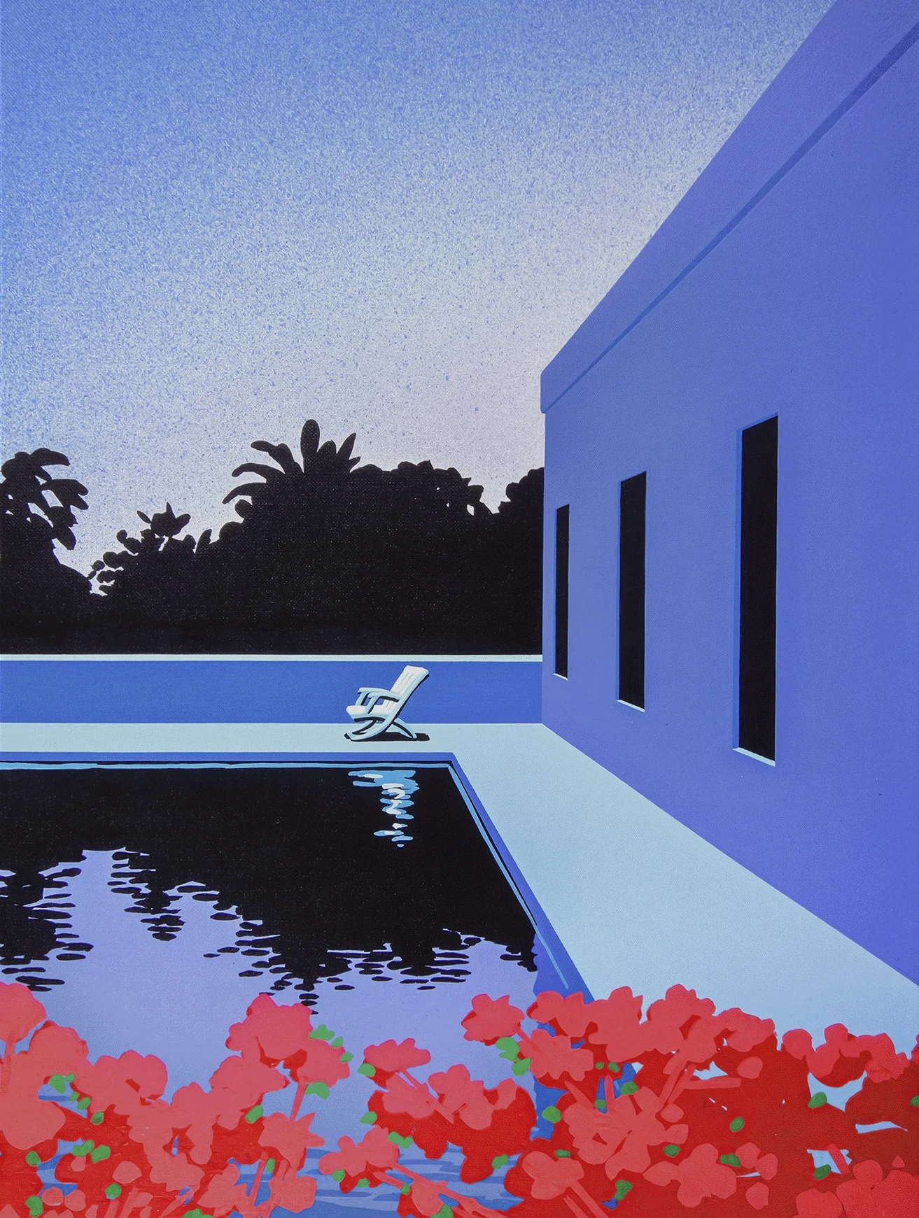 永井博　B2ポスター　HIROSHI NAGAI POSTER POOLSIDE Hiroshi Nagai Poster POOLSIDE 515×728mm Pool Side Tropical
