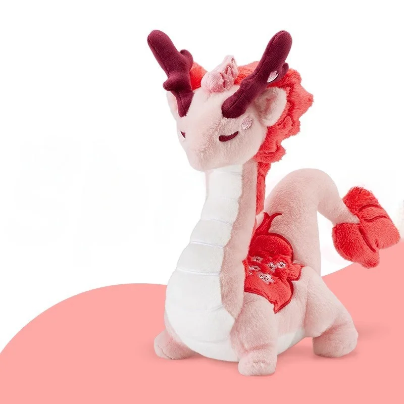 New Year Dragon Doll Plu Toy Cultural Creative Gift Soft PP Cotton Filled Collectible Figure Suitable for All Ages
