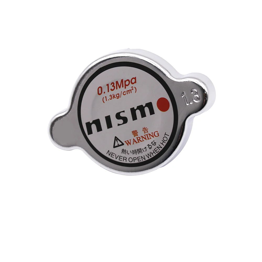 Radiator Cap Silver Nismo High Pressure Racing Car Radiator Cap 1.3kg/cm for Nissan 180SX 240SX 300Z 350Z 370Z G35 G37 GTR Silvia Skyline