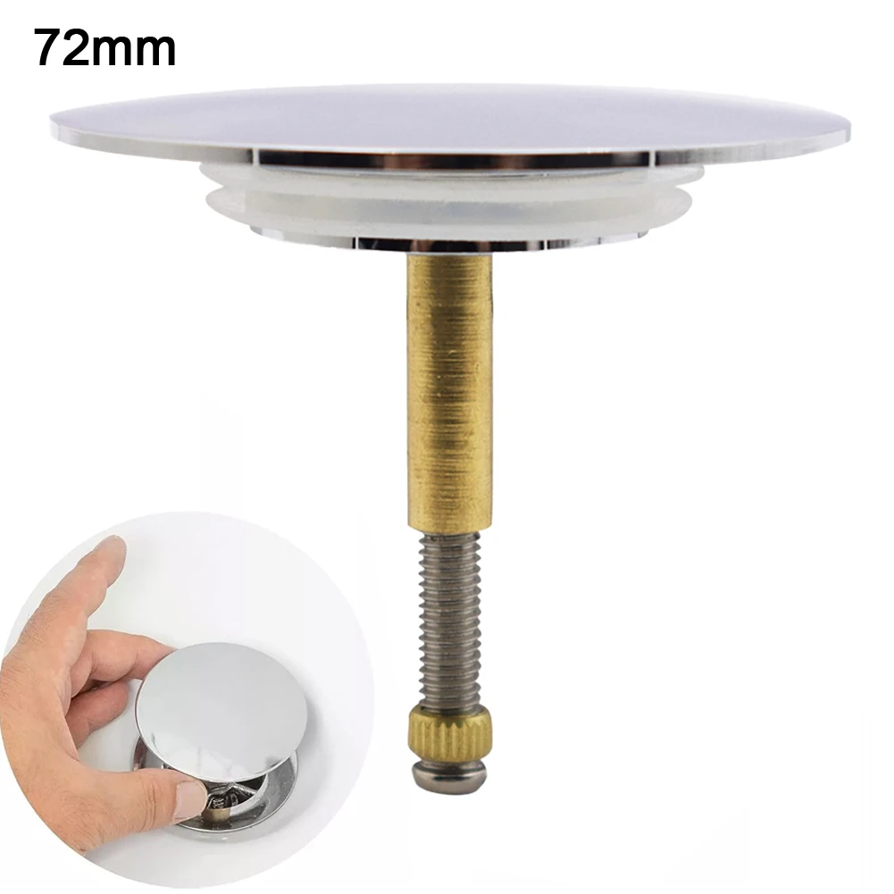 Flexible Silicone Seal Adjustable Drain Valve 45mm To 65mm Adjustable Height Height Bathtub Drain Cover