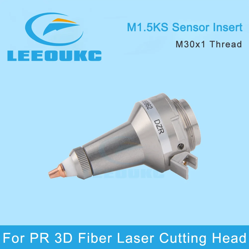 LEEOUKC Fiber Laser Nozzle Connector TRA SE M1.5 KS Sensor Insert Reference P0491-110-00001 For PR 3D Laser Cutting Head
