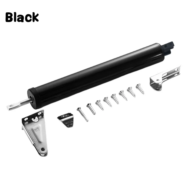 Soft Closing Automatic Pneumatic Door Closer with Adjustable Speed and Positioning - Protective Door Holder Hardware (4 Colors, 35KG Capacity)