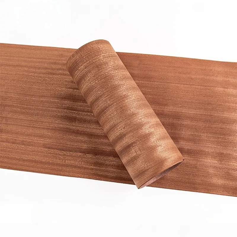 

L:2.3Meters Width:18cm T:0.2mm Natural wood veneer furniture decoration and renovation khaya senegalensis
