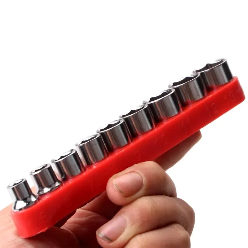 1/4 Inch High Hardness Carbon Steel Drill Socket Adapter Set Hex Head Wrench Socket DIY Auto Repair Household Hand Tools 1/4 Inch High Hardness Carbon Steel Drill Socket Adapter Set Hex Head Wrench Socket DIY Auto Repair Household Hand Tools