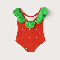 Baby Girls Swimwear For Newborn 0-24M Babies New Cute Fruits Beach Swimsuit Toddler Bathing Suit Clothes 2024 Summer Outfits 2