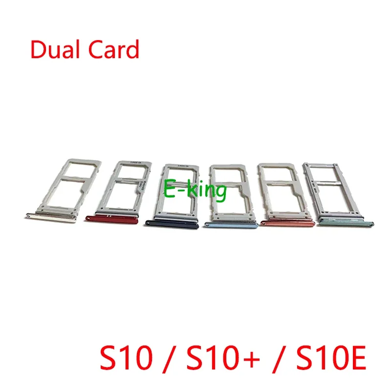 10PCS For Samsung Galaxy S8 S9 S10 Plus S10e Sim Card Slot Tray Holder Sim Card Reader Socket sim card reader