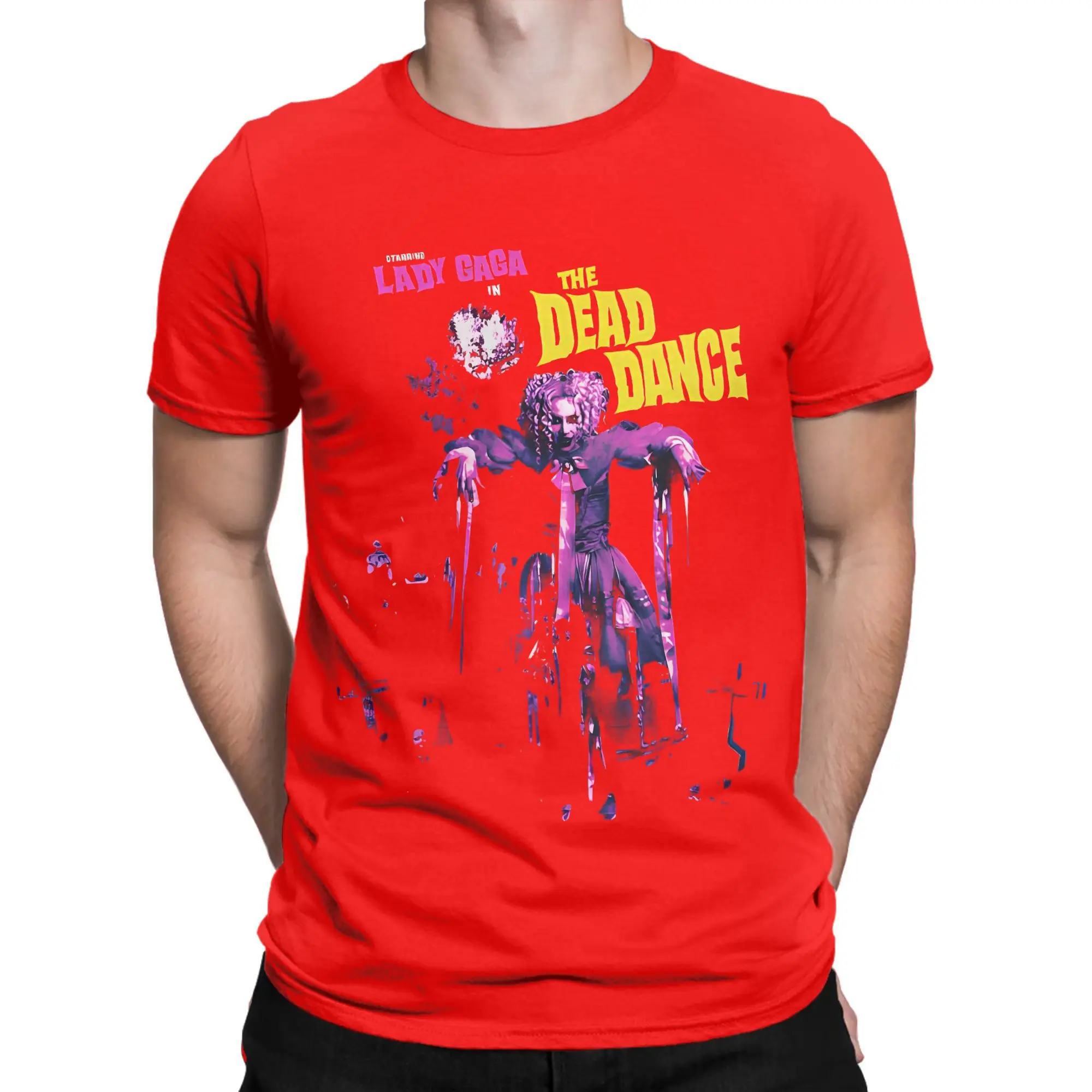Men Women Graphic Printed The Dead Dance Lady Gaga T Shirt Tee 100
