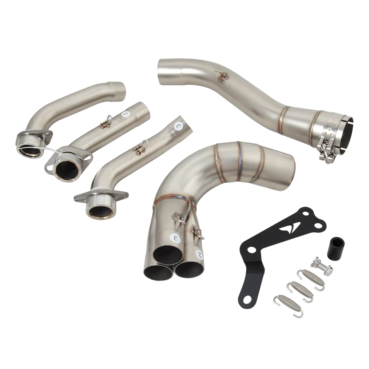 For YAMAHA MT09 FZ09 XSR900 Tracer 9 GT MT FZ 09 2020 - 2023 Motorcycle Exhaust Muffler Escape Front Mid Link Pipe With Catalyst - Image 5