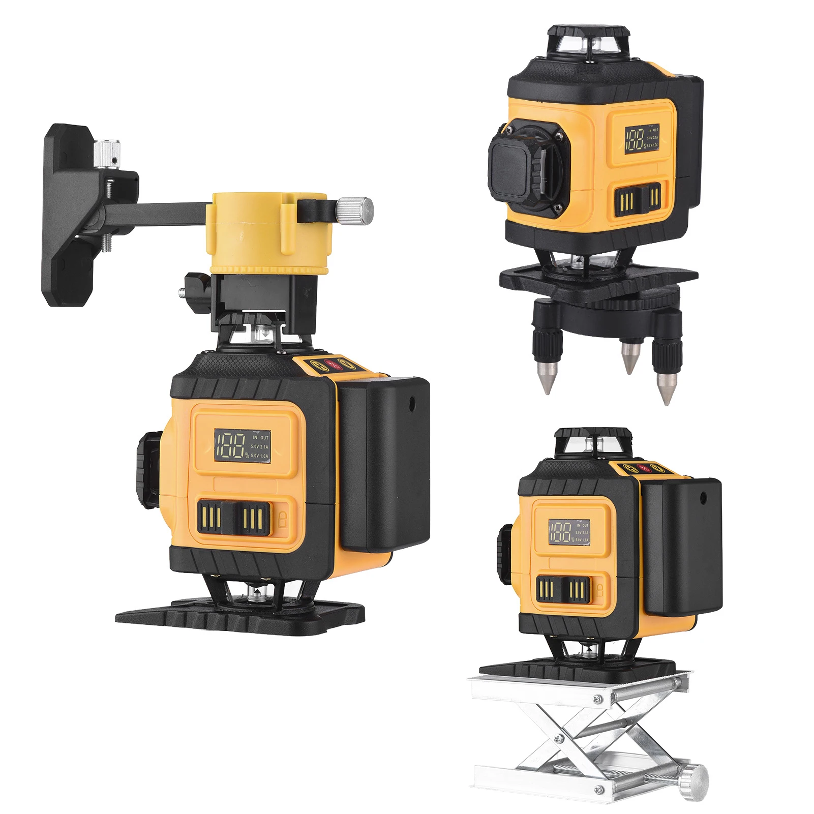 Multifunctional 4D 16 Lines 3° Self-leveling Machine Powered By Rechargeable L