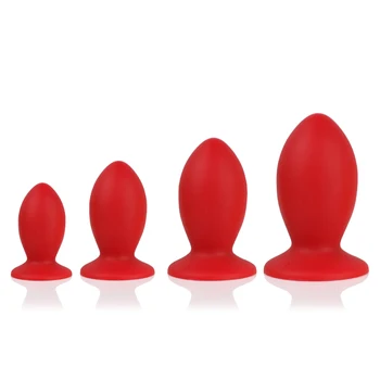 New Liquid Silicone Anal Plug Dildo Sex Toys For Women /Men Fist Buttplug Anal Toys Realistic Butt Plug Adults 18 Anus Sexy Toy 1