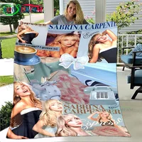 Pop Female Singer S-Sabrina Carpenter Four Seasons Blanket Sofa Cover Travel Bed Plush Blanket Travel Office Break Blanket Gift 2