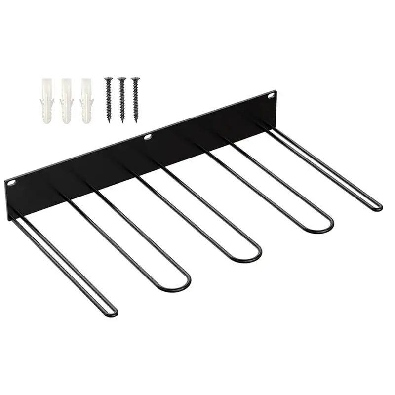 Wall Hanging Long Boots Holder Rack Space Saving Metal Wall Mount Shoes Rack Dust-Proof Short Boots Storage Racks For Home 2