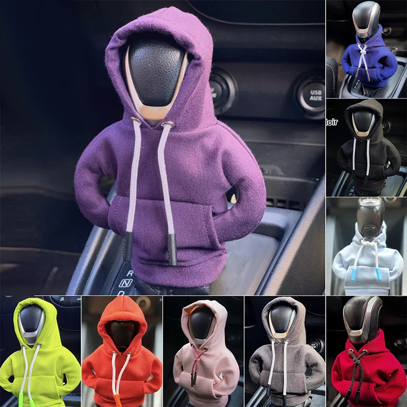 Auto Schaltknauf Abdeckung, 1/3 Stück Schalthebel Haube Schaltknauf Mini  Hoodie, Schaltknauf Abdeckung, Pulli Hoody, Schaltknauf Überzug Schaltknauf