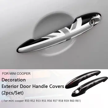 Car Door Handle Cover Trim Car Accessories For MINI Cooper R50 R52 R53 R56 R57 R58 R59 R60 R61 Clubman JCW 1