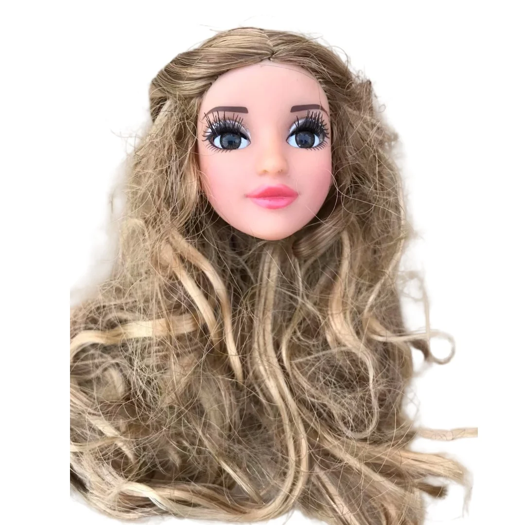 1/6 Puppenköpfe mit Brille und echten Wimpern, beige, braun, weiße Haut, 25 cm, MC2-Körper, kompatible Kopfteile für Puppenfiguren – Detail 11