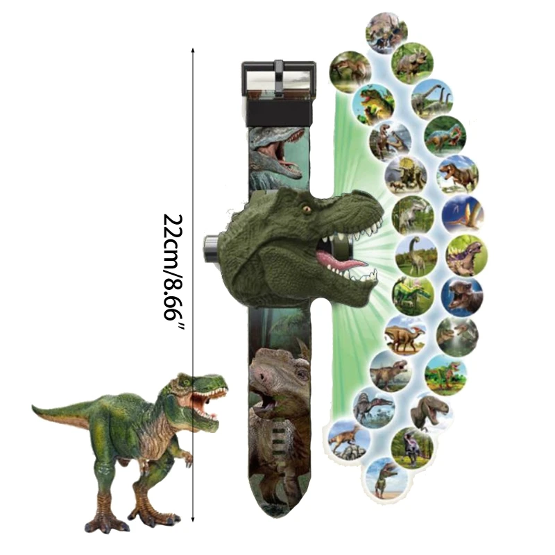 Children’s Wrist Watch Projection Toy Dinosaur Sleep Story Shadow Toy Fine Motor Skill Training for Toddler Concentrate 6