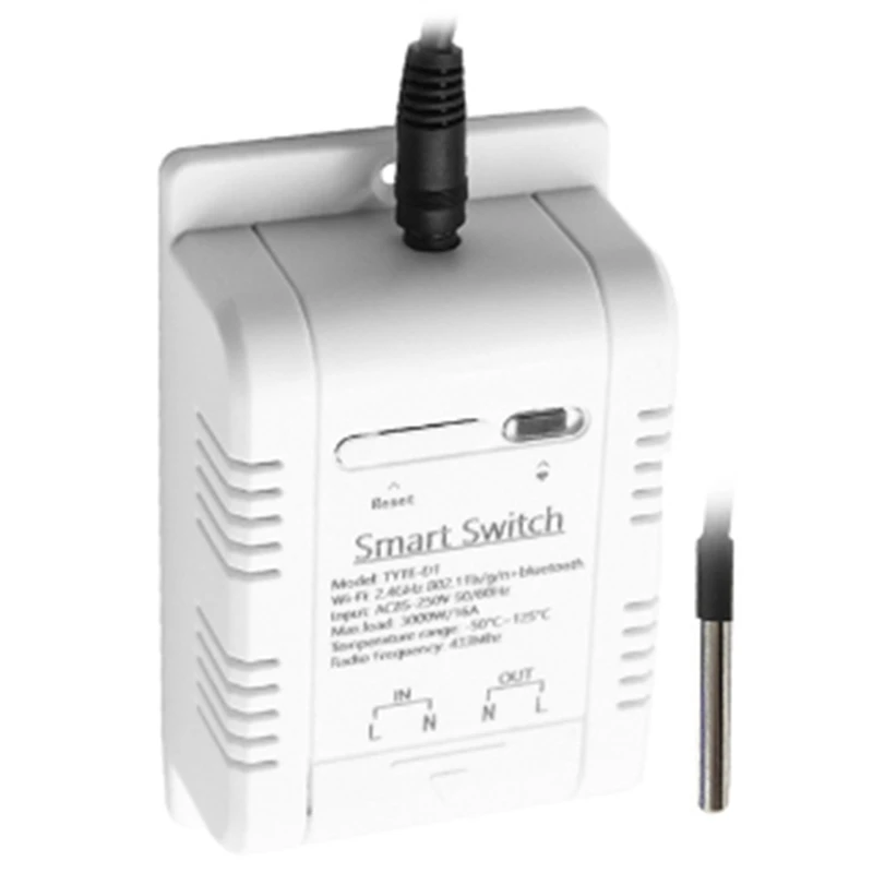 New Wifi Smart Temperature Switch 16A 3000W With Energy Consumption Monitoring Thermostat For Alexa Google Home