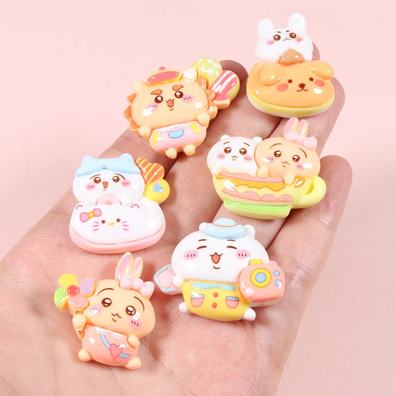 

100 шт. новый милый мультяшный Скрапбукинг с плоской задней стороной из смолы Кукольный дом «сделай сам» головные уборы декоративные аксессуары