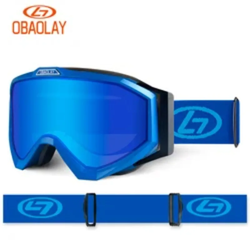 

Лыжные очки OBAOLAY, очки для сноуборда, снегохода, анти-туман, линзы UV400, лыжные Солнцезащитные очки для женщин, для спорта на открытом воздухе