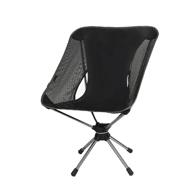 Swivel Detachable Chairs Camping Folding Chair Outdoor Backpacking Lightweight Seat with Carry Bag for Fishing Hiking