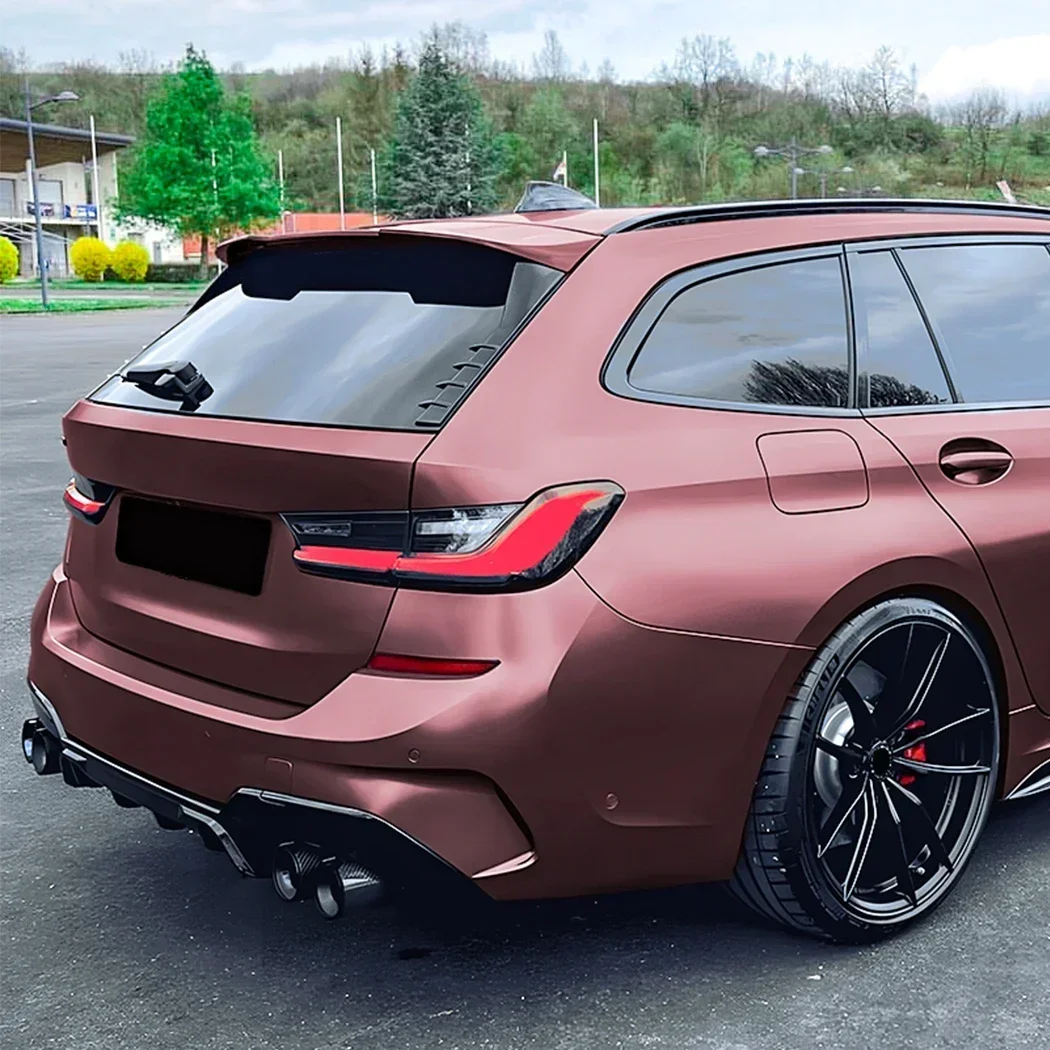 Dual Rear Window Side Spoiler Wings Splitter - ABS Trunk Side Wing Cover Stickers