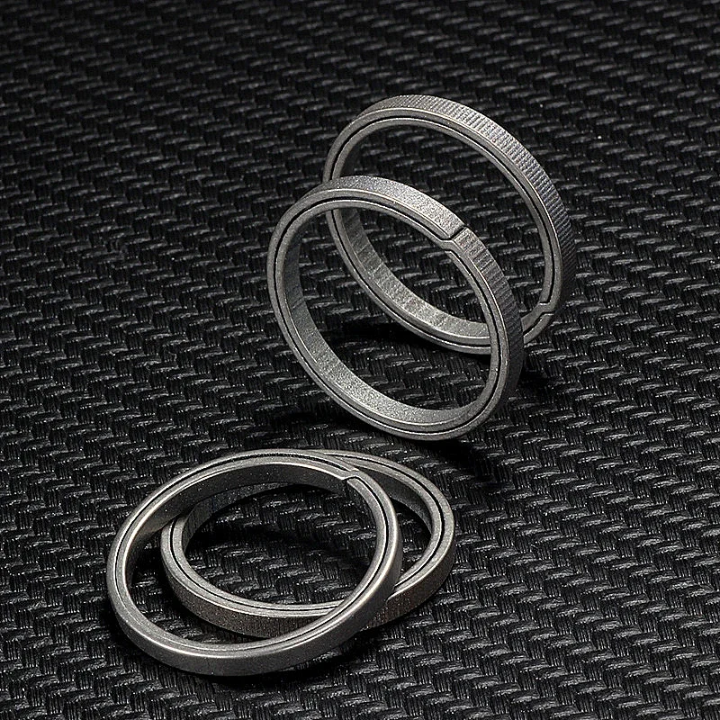 티타늄 합금 키 링 버클 펜던트, 초경량 자동차 키 체인 링, 열쇠 고리 공예, 남성용 창의력 선물, 1 개 