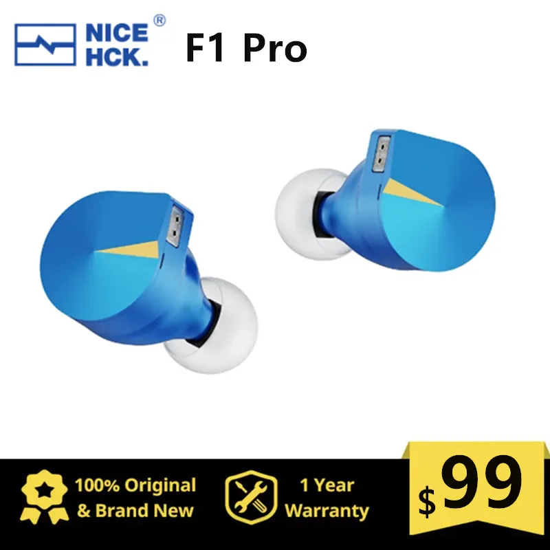 

Проводные металлические наушники NICEHCK F1 Pro IEM Hi-Fi с ЧПУ, плоский диафрагменный драйвер 14,2 мм, 2 контакта, монитор-вкладыш 0,78 мм, сбалансированный