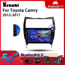 Rádio do carro de srnubi android 10 para toyota camry eua 2012-2017 reprodutor de vídeo multimídia 2 din 4g gps navegação carplay dvd unidade principal