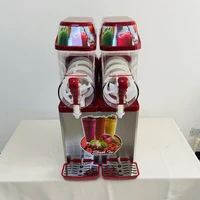 Slushy Machine 1/2/3 Cylinder 12L*2 Mini Snow Melting Machine Small Commercial Slush Machines 1