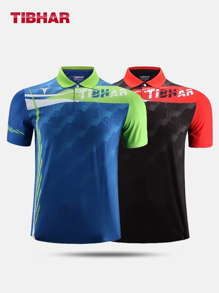 Sport T Shirt Tibhar 02303 Men Women Table Tennis T-shirt Short Sleeve Shirts Clothes Sportswear Top Ping Pong T Shirt