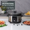 Slow Cooker 5.5QT with Timer, Non Stick Aluminum Alloy Liner, Preset and Delay Function, Slow Cooker 2