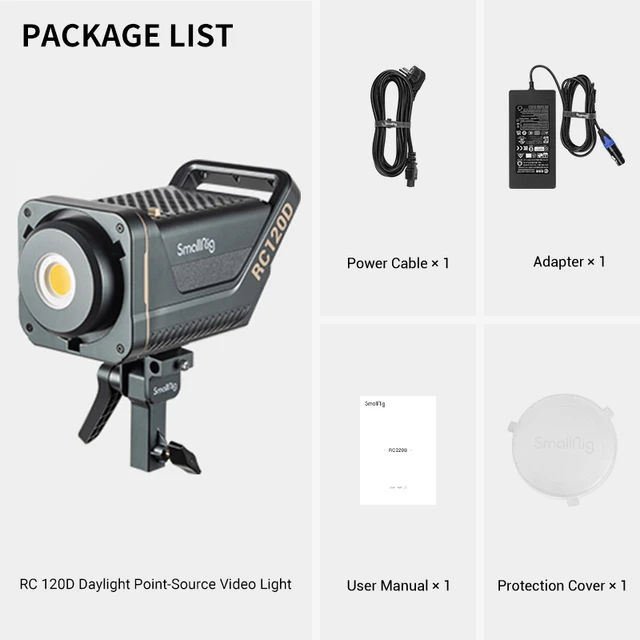 Smallrig rc120d 5600k rc120b bi-カラー,2700-6500k,LED,写真ライト