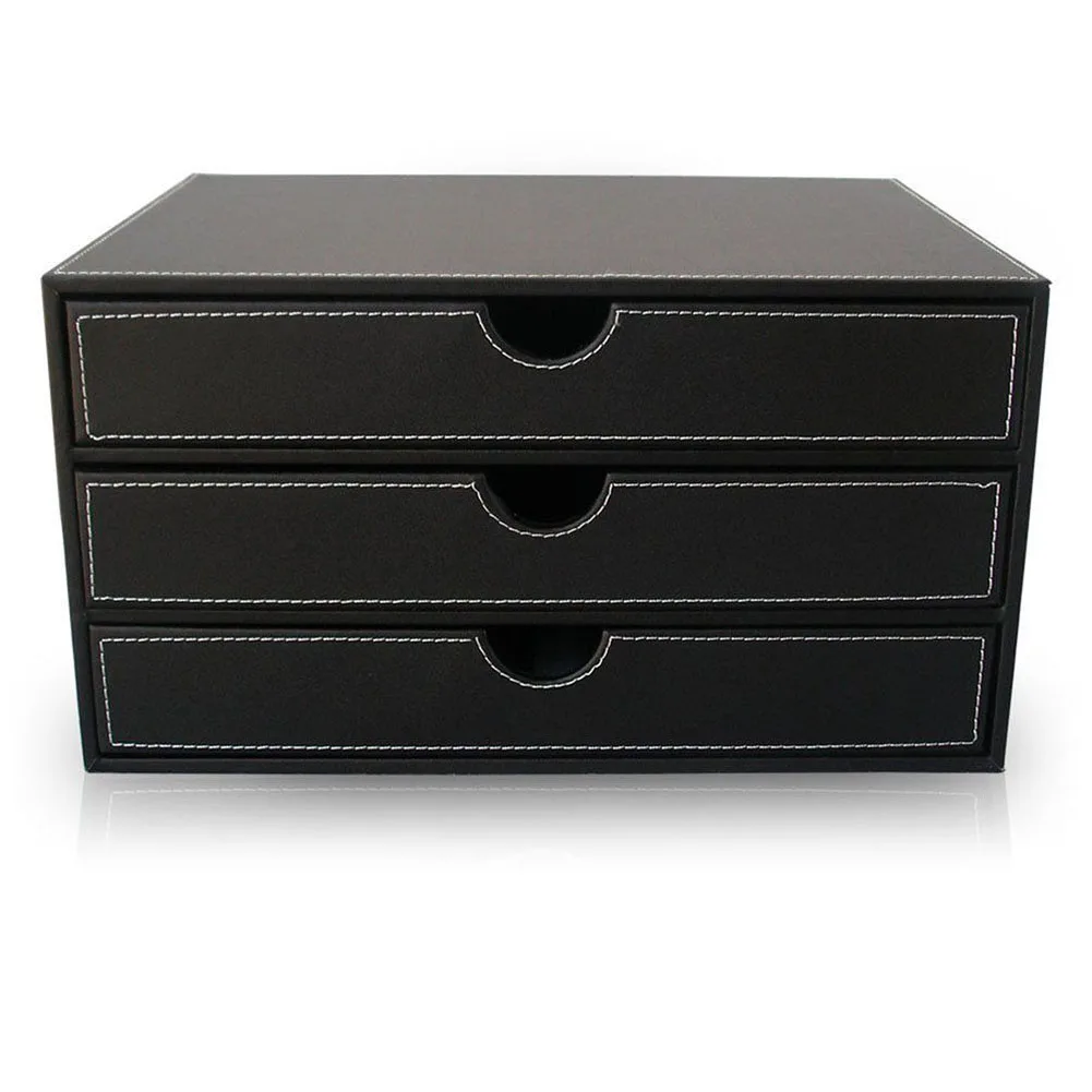 New File Shelf Magazine Display Rack Small PU Leather Desk Organizer Brochure Newspaper Racks Home Interior Decorations Holder